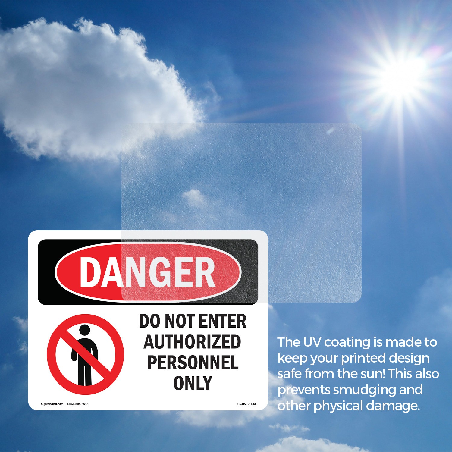 Do Not Enter Authorized Personnel Only OSHA Danger Sign Or Decal – 5 or 10 Pack