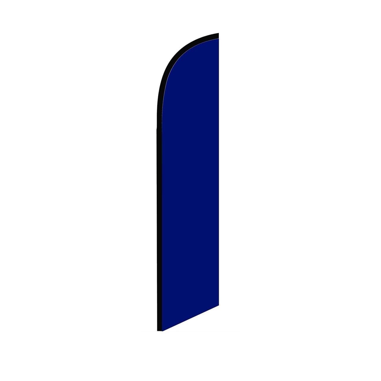 Solid Dark Blue Swooper Flutter Feather Flag | 3ft W x 11.5ft Tall