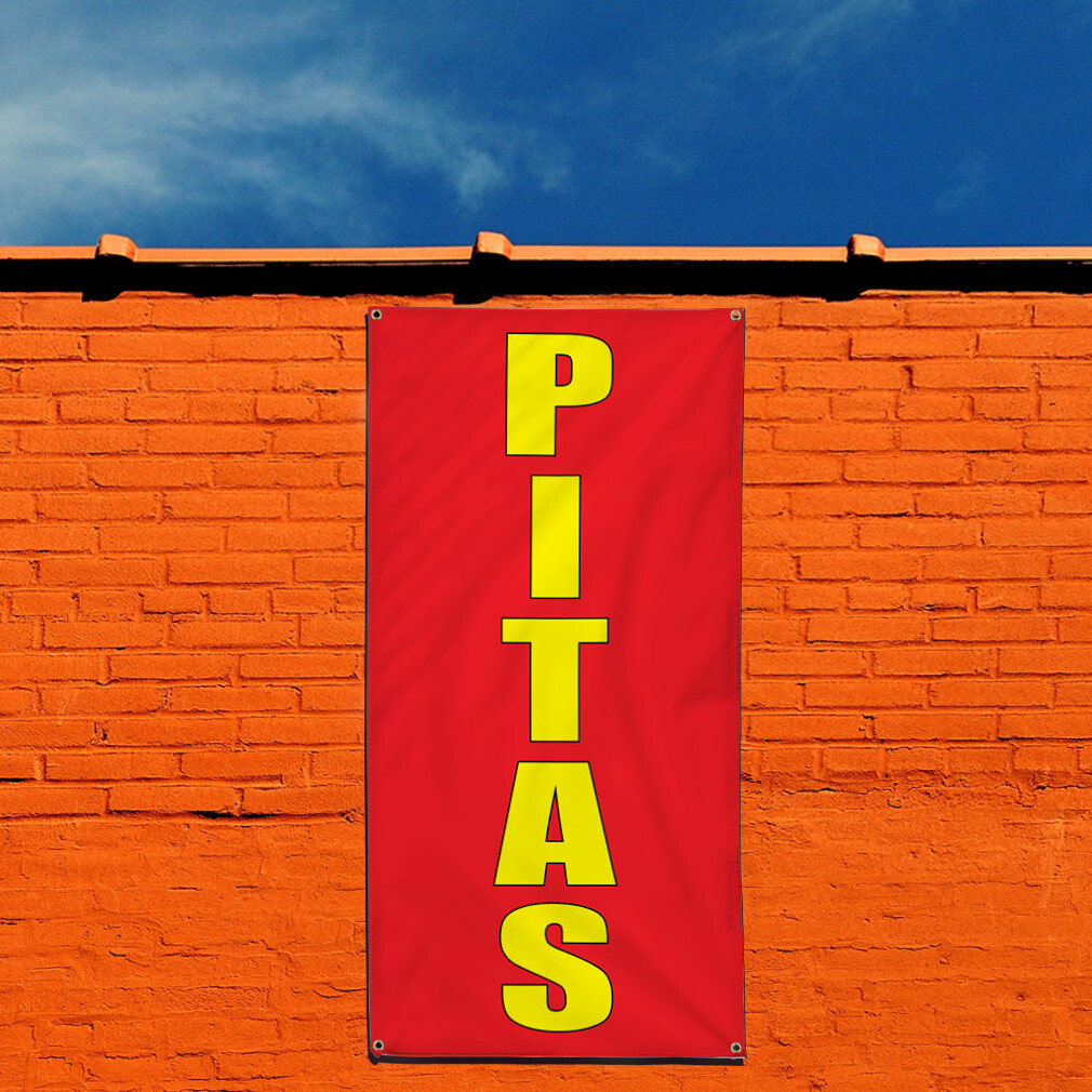 Vertical Vinyl Banner Multiple Sizes Pitas B Weatherproof Industrial Yard Signs