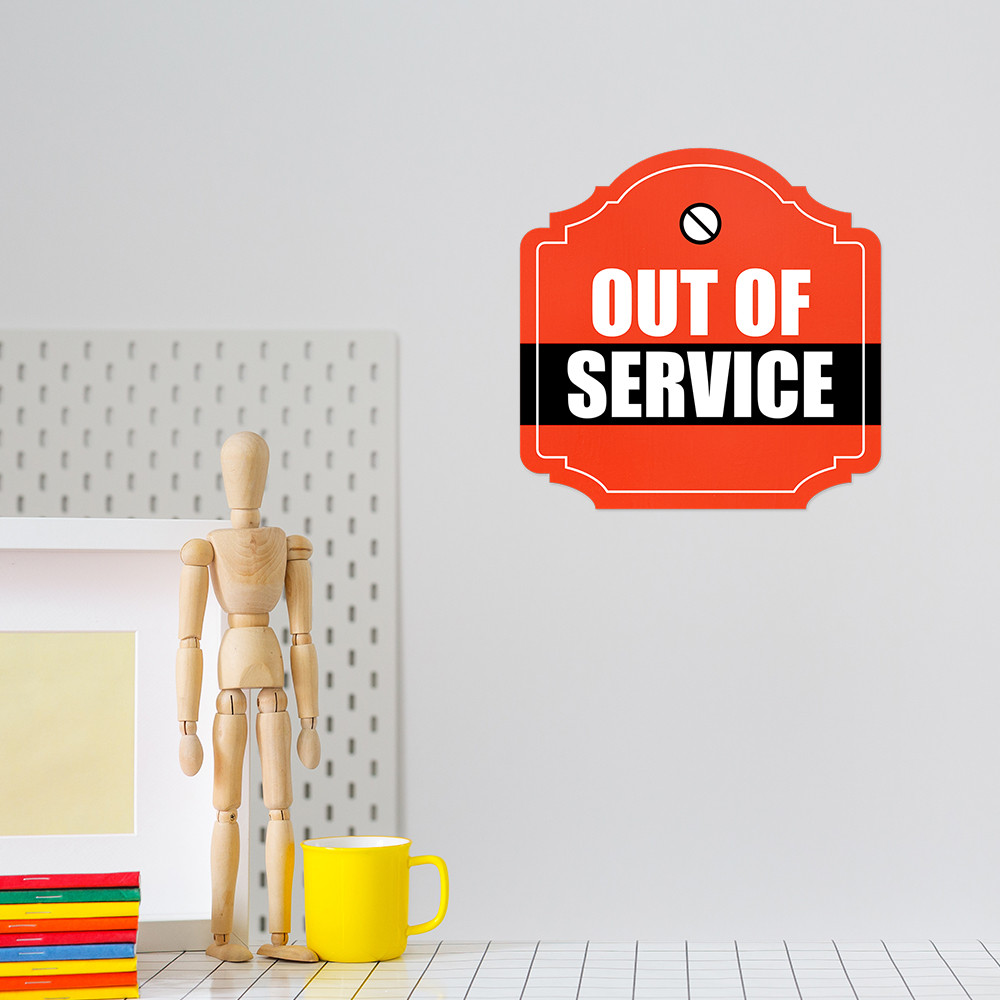 Heritage Plus Out of Service Wall or Door Sign | Business Signage