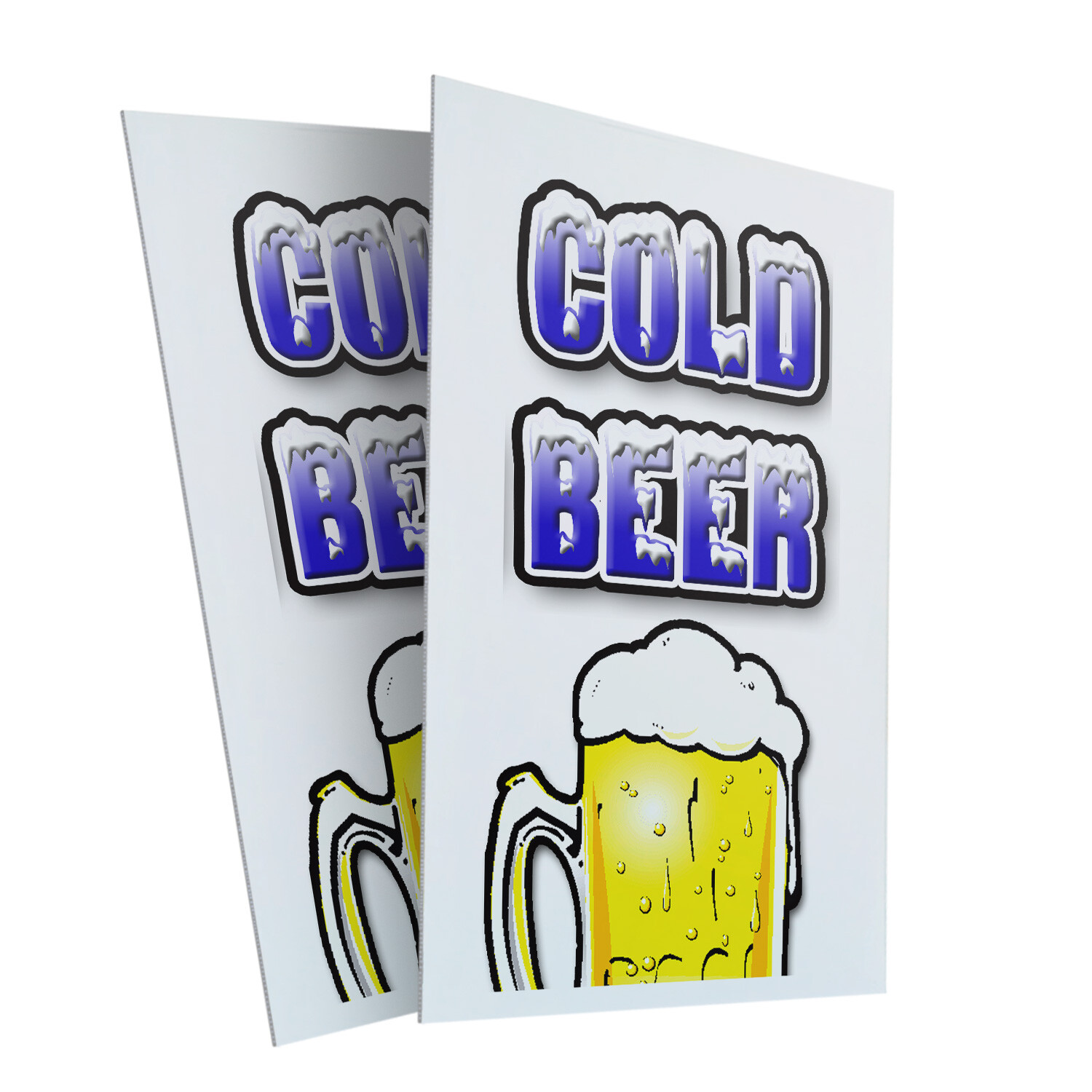 A-frame Sidewalk Cold Beer 24″ x 36″ Double Sided A-Frame Sidewalk Sign