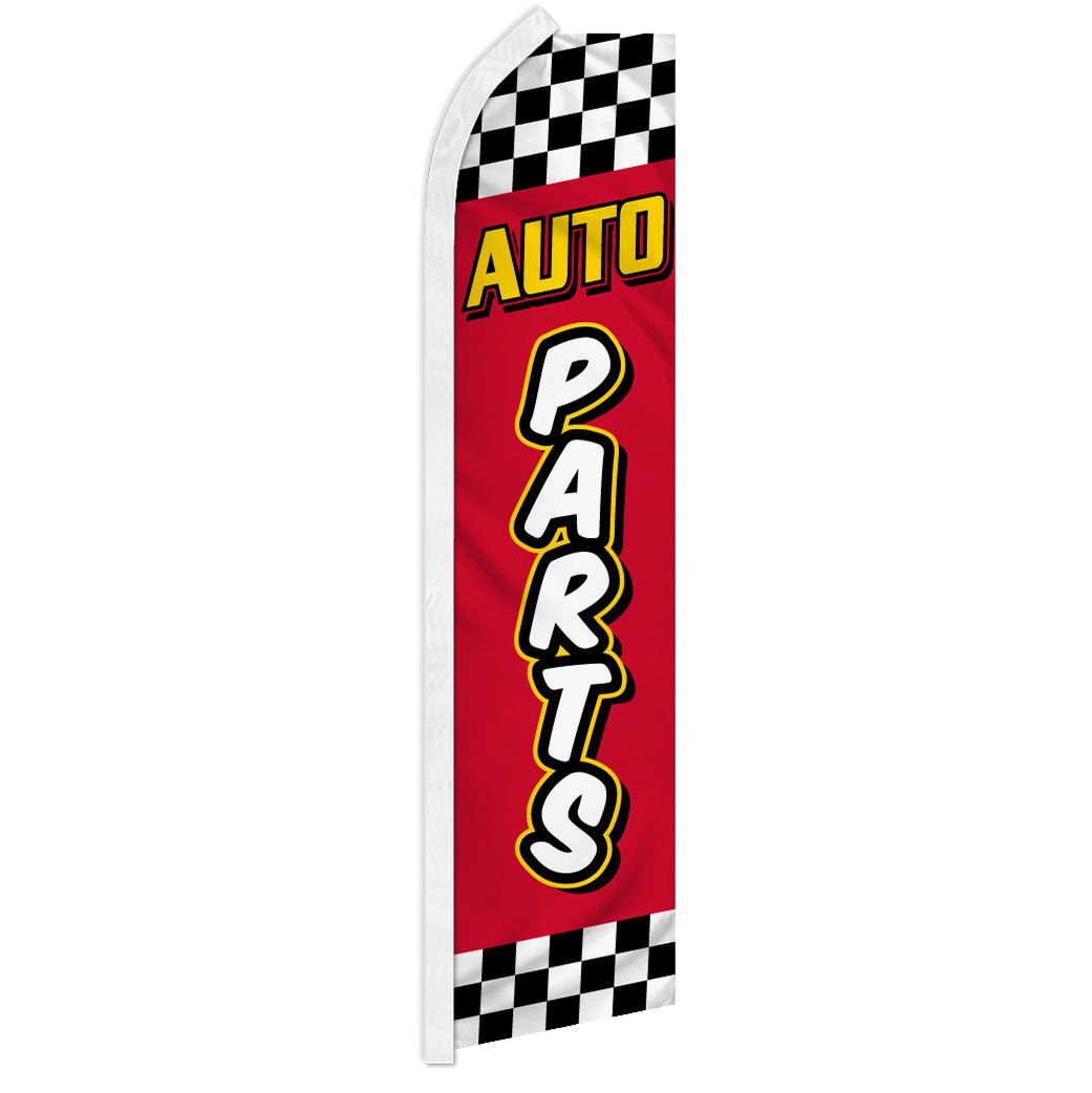 10 x “AUTO PARTS” advertising super flag swooper banner business sign car fix ck