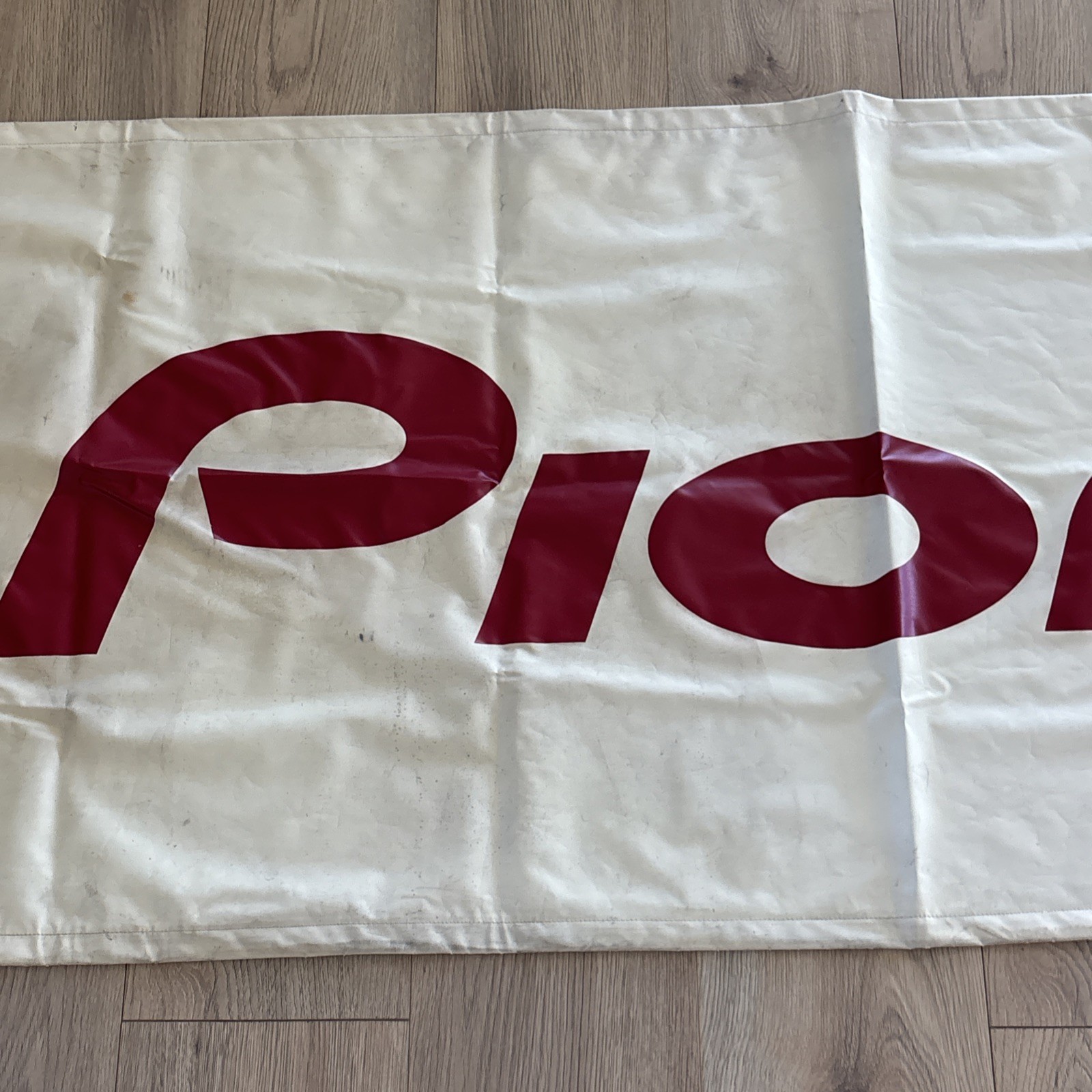Pioneer Electronics Shop Wall Banner 90×27 Sign Car Audio Garage Dealer White