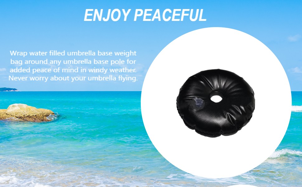 Foldable Umbrella Base Weight Bag PVC Material Outdoor Waterproof Canvas for
