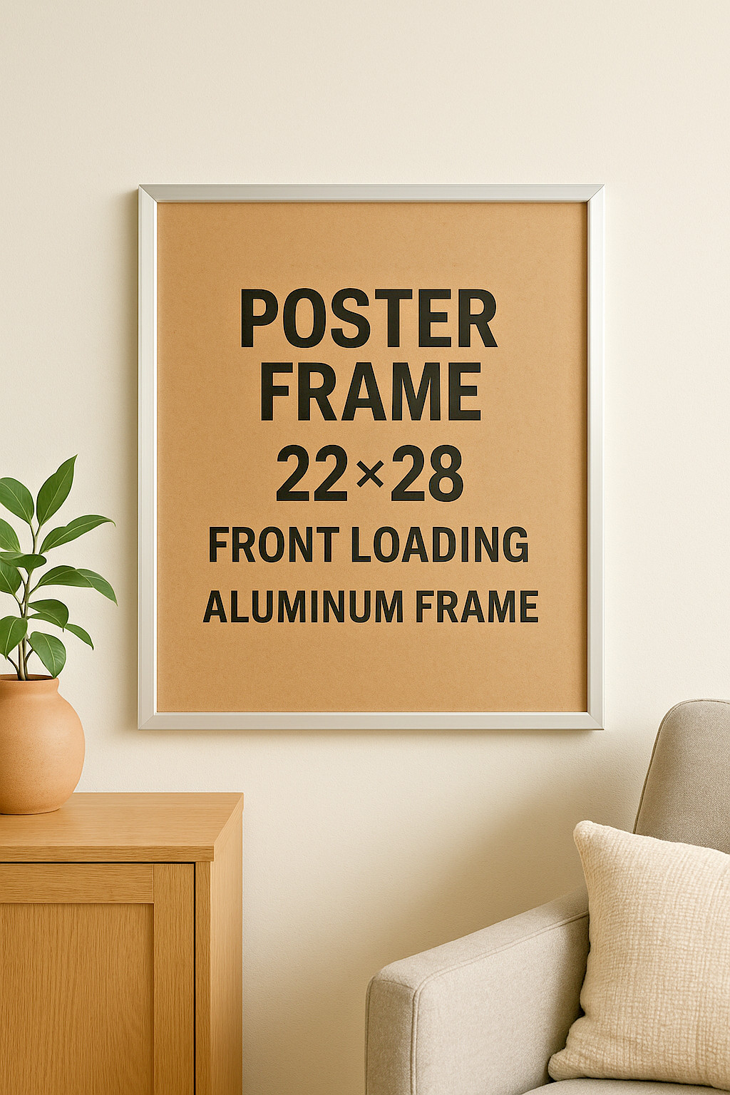 22×28 Aluminium snap frame front loading