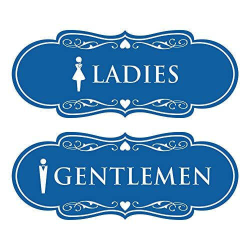 Designer Ladies and Gentlemen Figurines Restroom Assorted Sizes , Colors