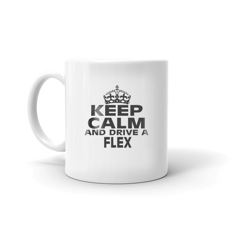Keep Calm And Drive A Flex Coffee Tea Ceramic Mug Office Work Cup Gift