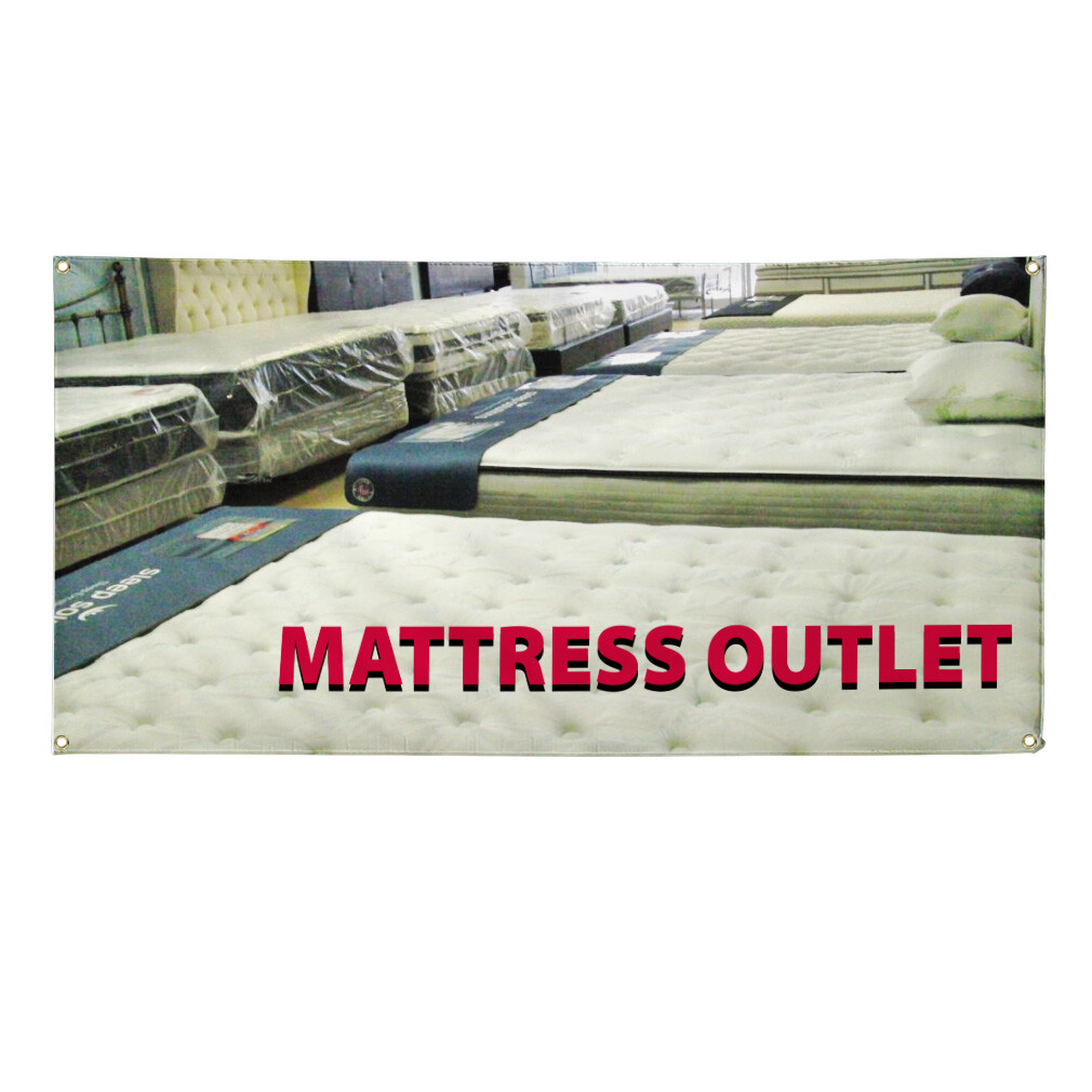 Vinyl Banner Multiple Sizes Mattress Outlet Outdoor Advertising Printing Outdoor