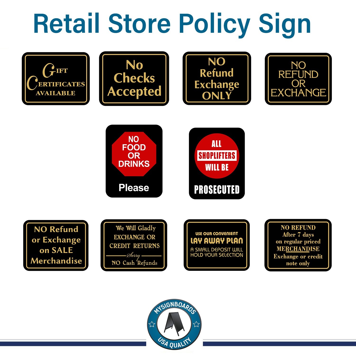 No Refund After 7 Days On Regular Priced Merchandise Retail Store Policy Sign