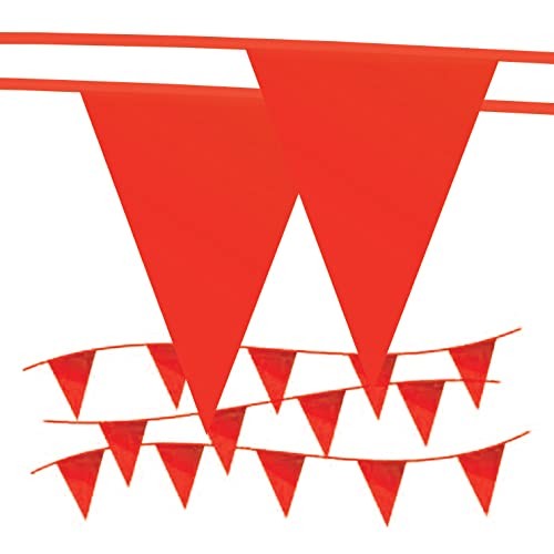 Pennant Banner Flags – OSHA 500lb Rated Safety Rooftop Flagging Barrier Traff…