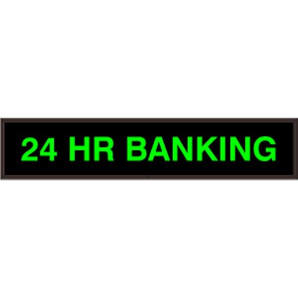 Signal-Tech 27672 PHX734G-548/120-277VAC 24 HR BANKING Outdoor Sign