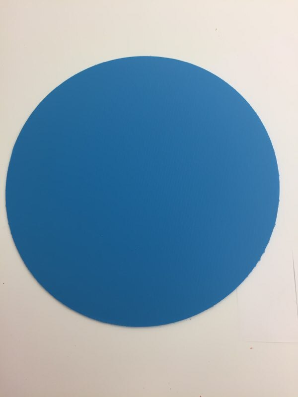 (10 Pk) Yard Signs Circle – 17.5″ Diameter – Light Blue with H-Stakes