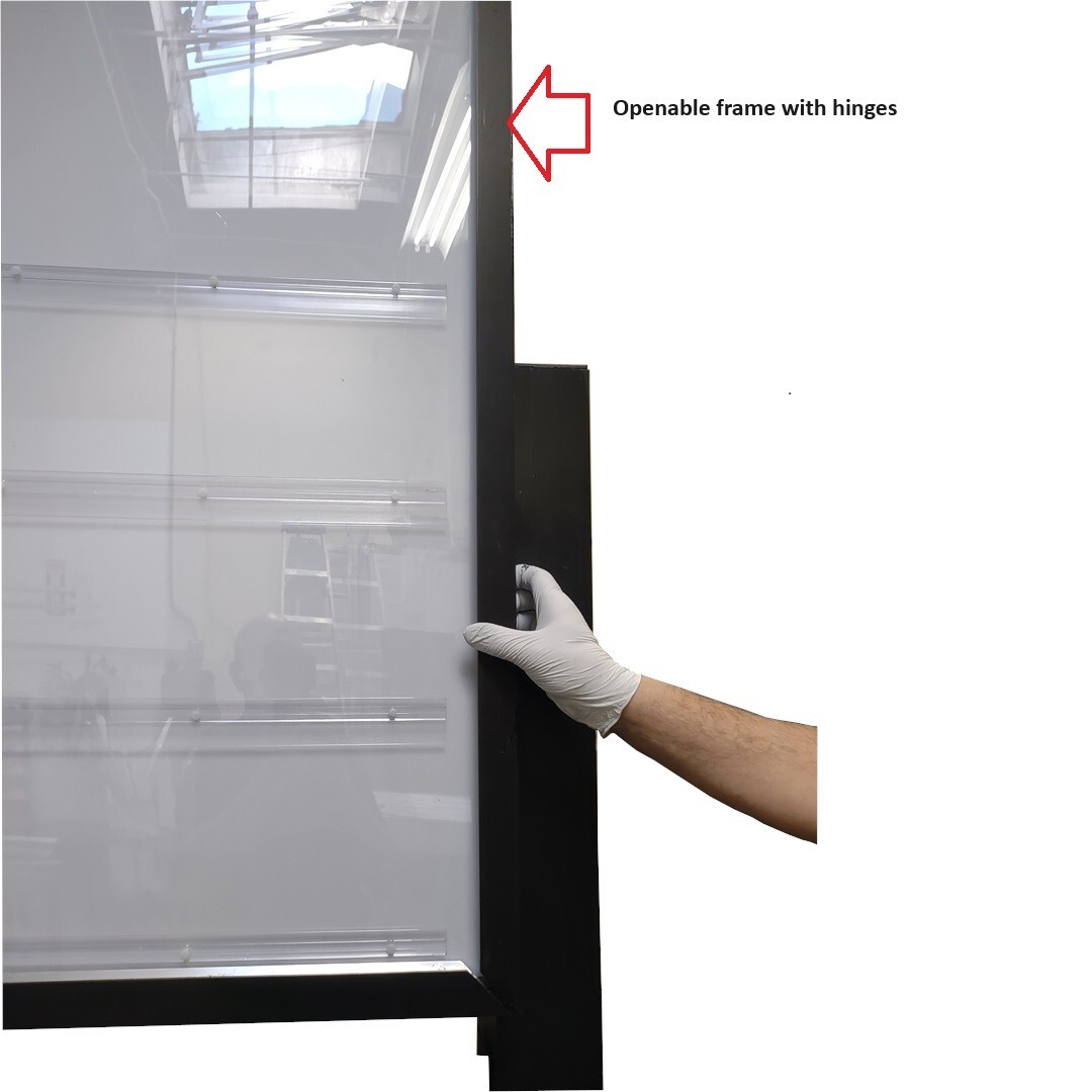 Protected Double-sided marquee signs With poles (Manufacturing in all sizes)