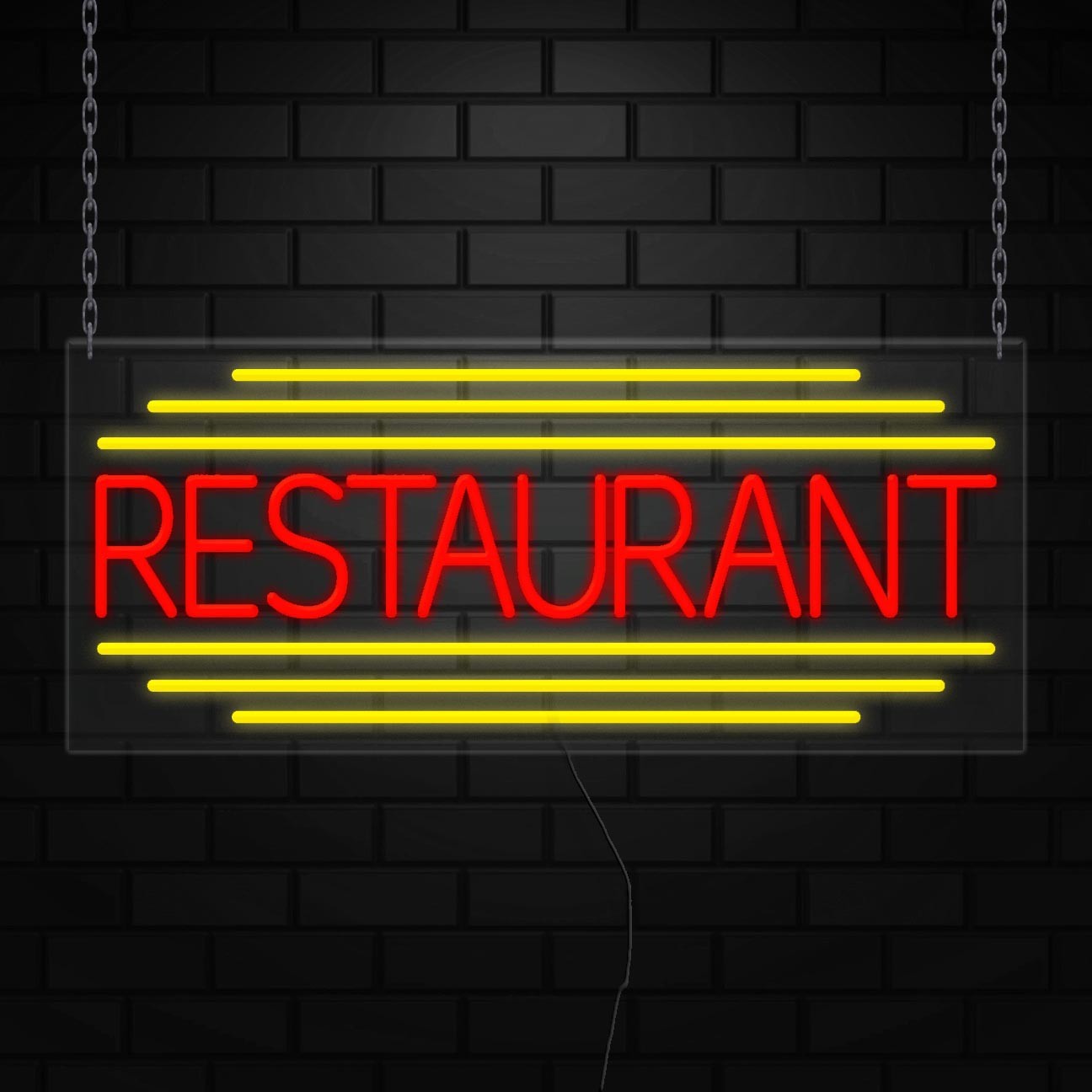Restaurant Neon Sign for Retail Displays | LED Flex Neon | 32″W x 13″H x 1″D