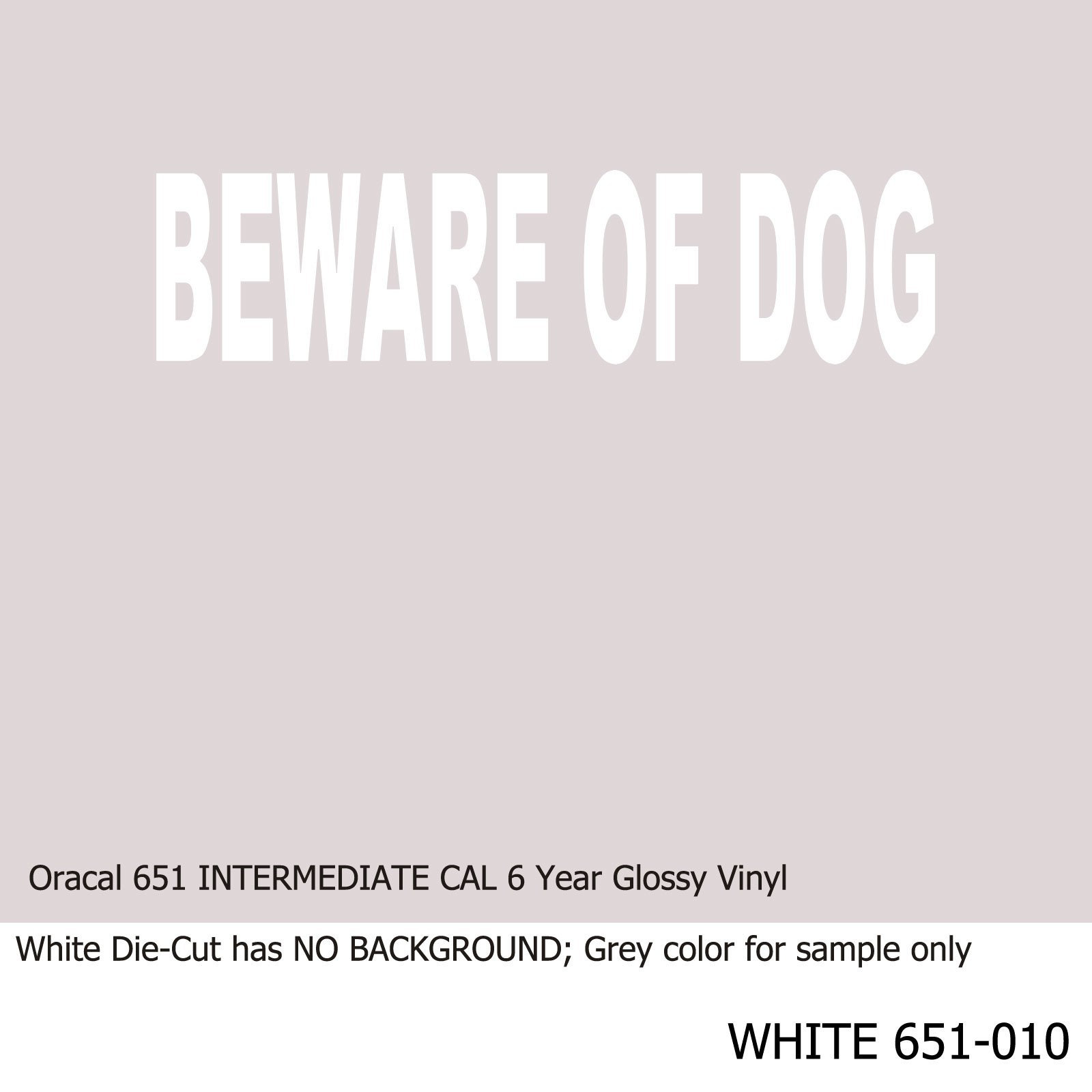 Beware of Dog Vinyl Decal Sticker Business Sign 8 in x 2 in 9 Color Options