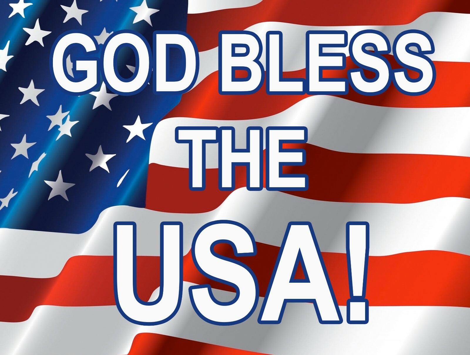 God Bless The USA! – Yard Sign – Double Sided – 18″x24″
