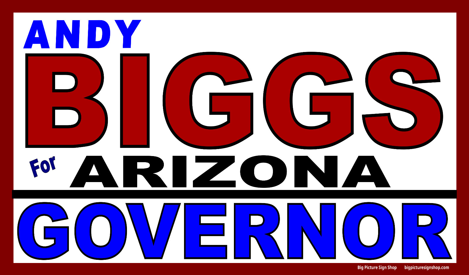 Andy BIGGS for ARIZONA GOVERNOR – MAGA Banners- LARGE-Fast Shipping-USA MADE -30