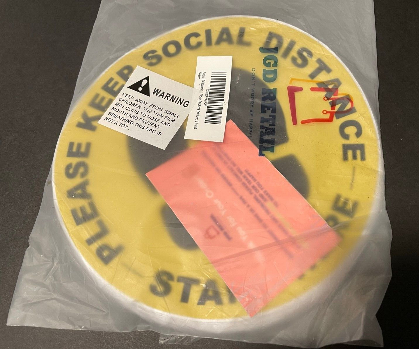 20 Pack 8″ Social Distancing Floor Decals Stickers Signs Please Keep Distance