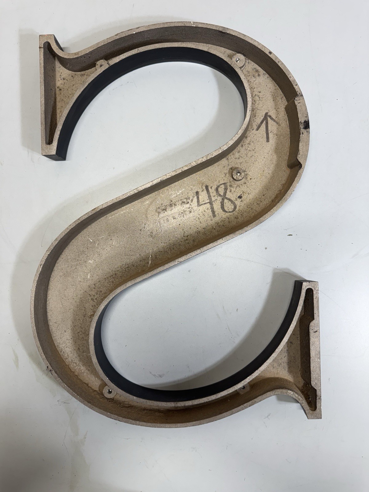 Gemini Inc 15” Cast Aluminum Architectural Letter Sign Black Commercial Letters