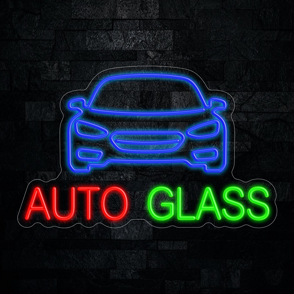 Auto Glass LED Neon Sign 24″L x 15″H #20159