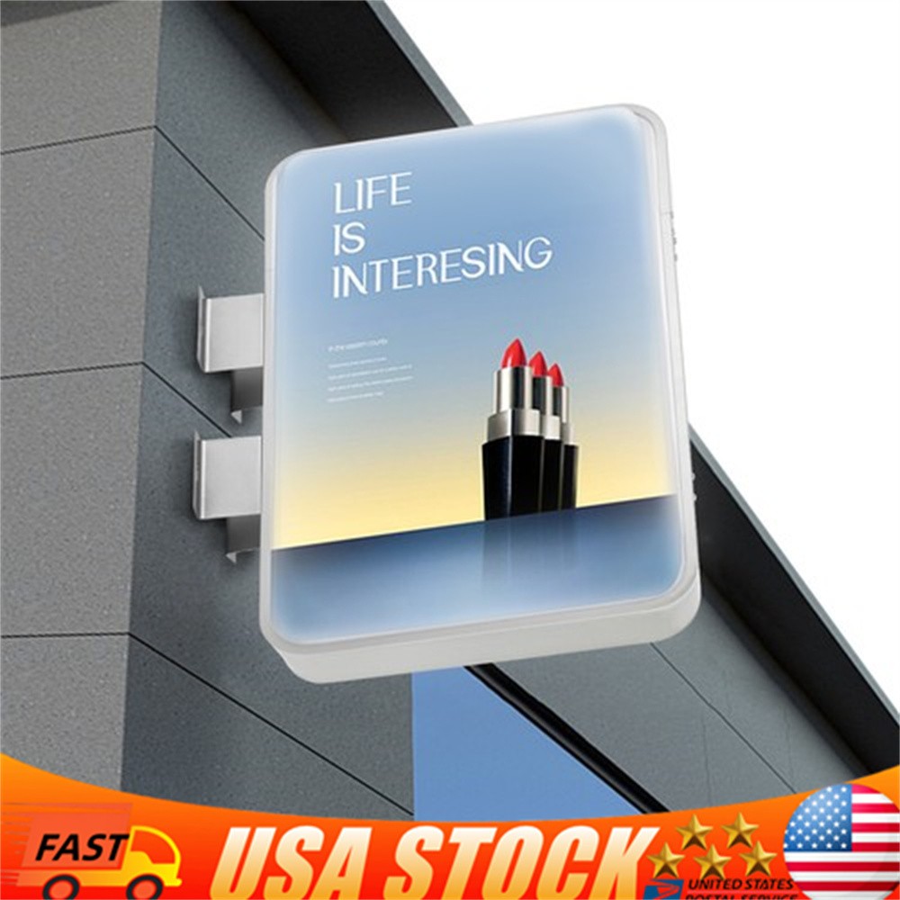 LED Rectangle Double-sided Advertising Light Box Illuminated Projecting Sign