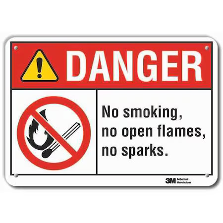 Lyle Lcu4-0136-Ra_10X7 No Smoking Sign, 7″ H, 10″ W, Vertical Rectangle,