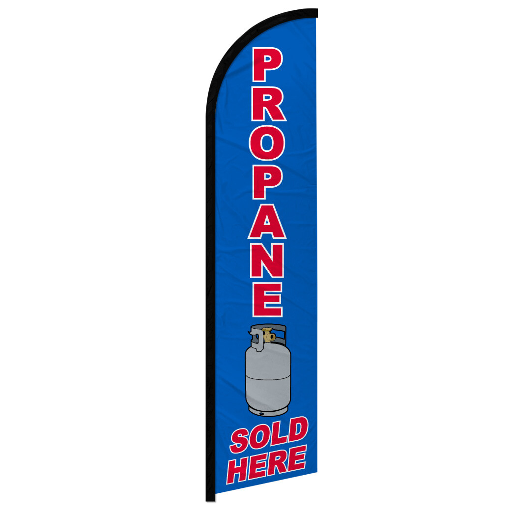 Propane Sold Here Windless Advertising Swooper Flag Propane Refills