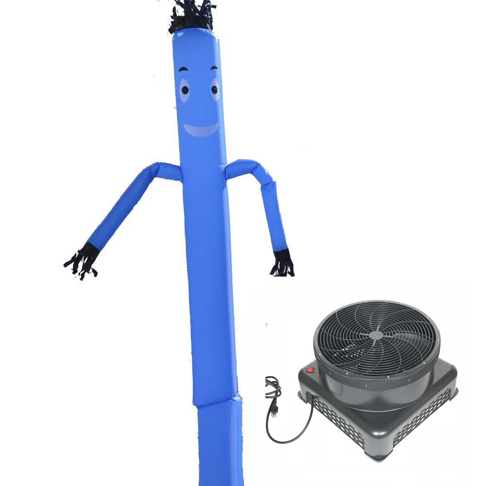 Blue 20Ft Air Inflatable Dancing Wind Dancer Sky Puppet Dancer with Blower