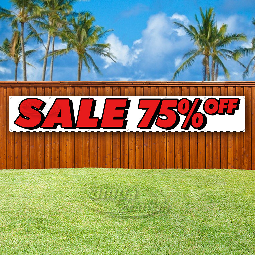 SALE 75% OFF Advertising Vinyl Banner Flag Sign LARGE HUGE XXL SIZES