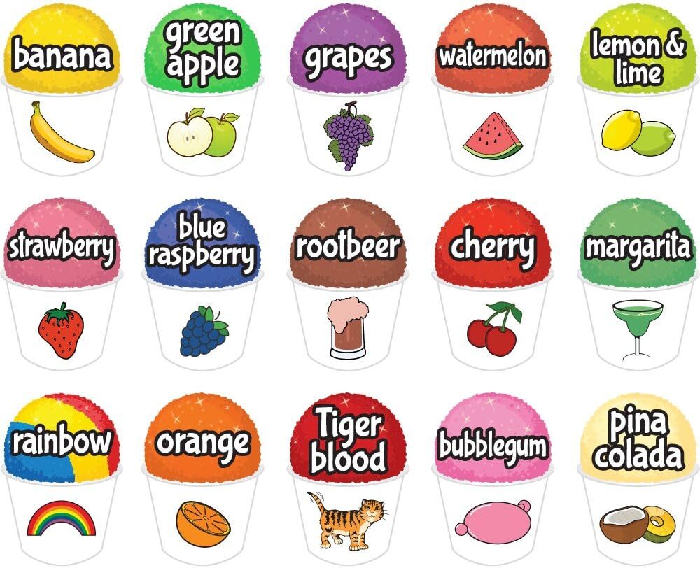 Multicolor Vinyl Sticker Decal For Storefronts Restaurants Food Trucks 12 Inch