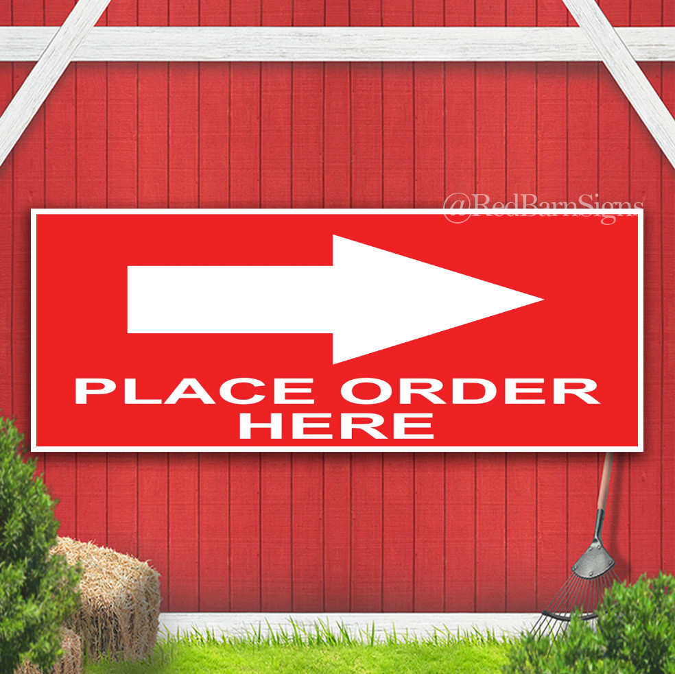 PLACE ORDER HERE Indoor Outdoor Banner Sign with grommets