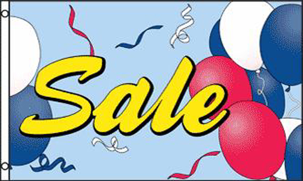 SALE BALLOONS 3 X 5 FLAG #427 advertize retail banner sign balloon 5×3 sales new