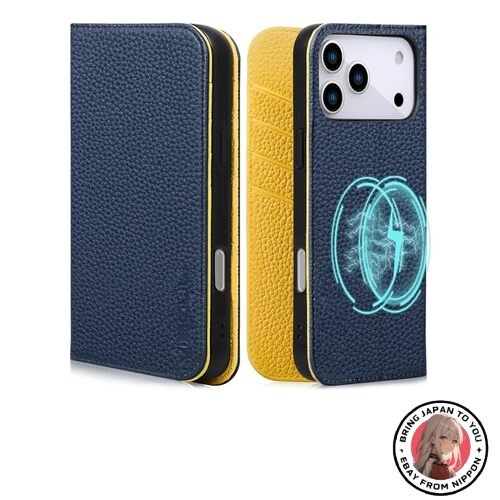 VISOUL iPhone 17 Pro Max Genuine Leather Wallet Case with MagSafe