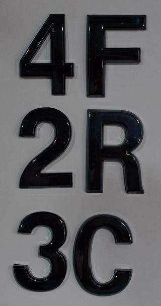 1 PCS – Apartment Number Sign/Mailbox Number Sign,Letter J (Black,3D…ref0420
