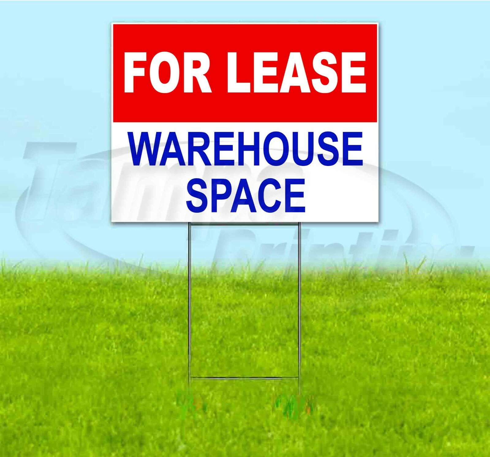 FOR LEASE WAREHOUSE SPACE 18×24 Yard Sign WITH STAKE Corrugated Bandit USA RENT