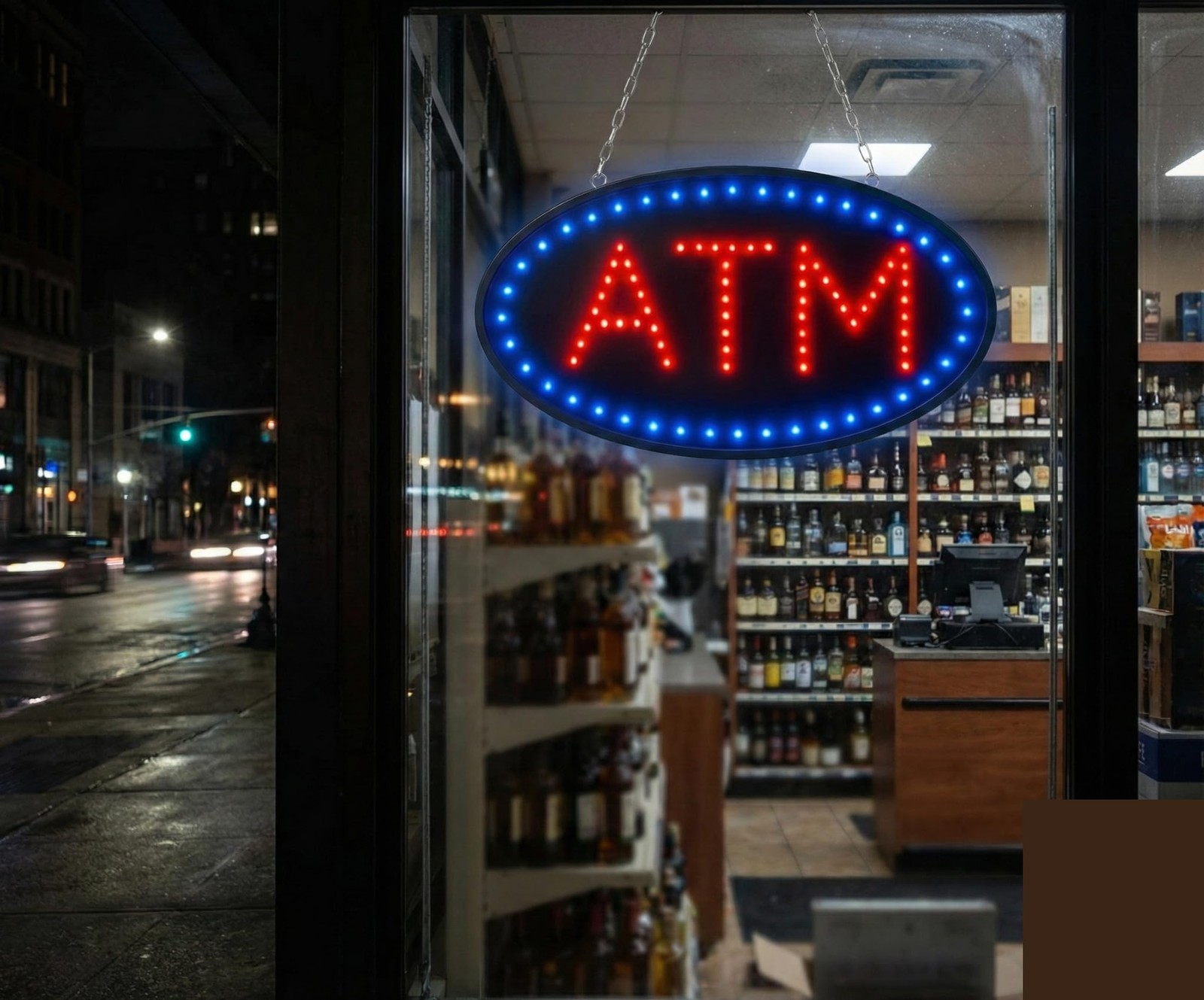 Ultra Bright Open Led Neon Business Motion Light Sign. On/Off with Chain 19 * 10