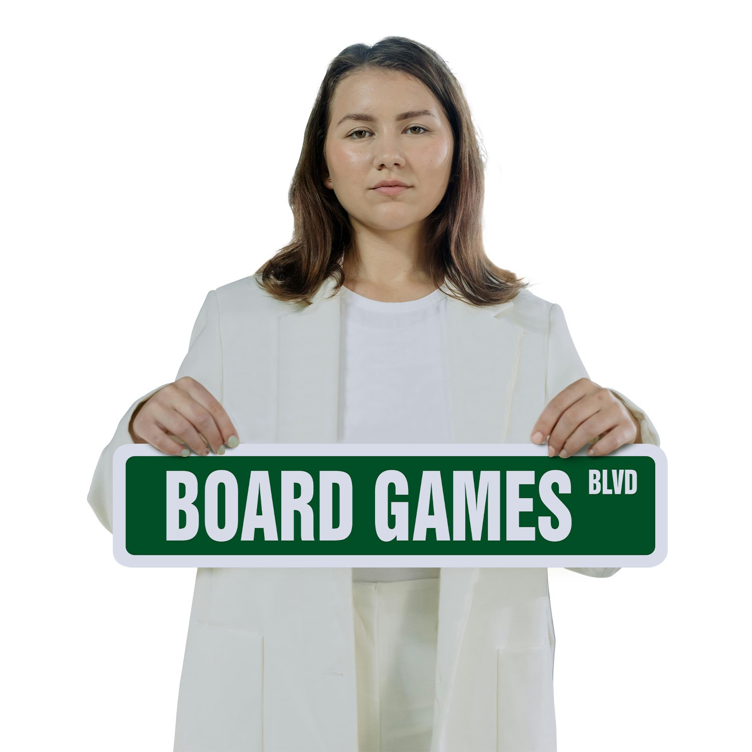 BOARD GAMES Street Sign (2 Pack) player chess checkers lover monopoly