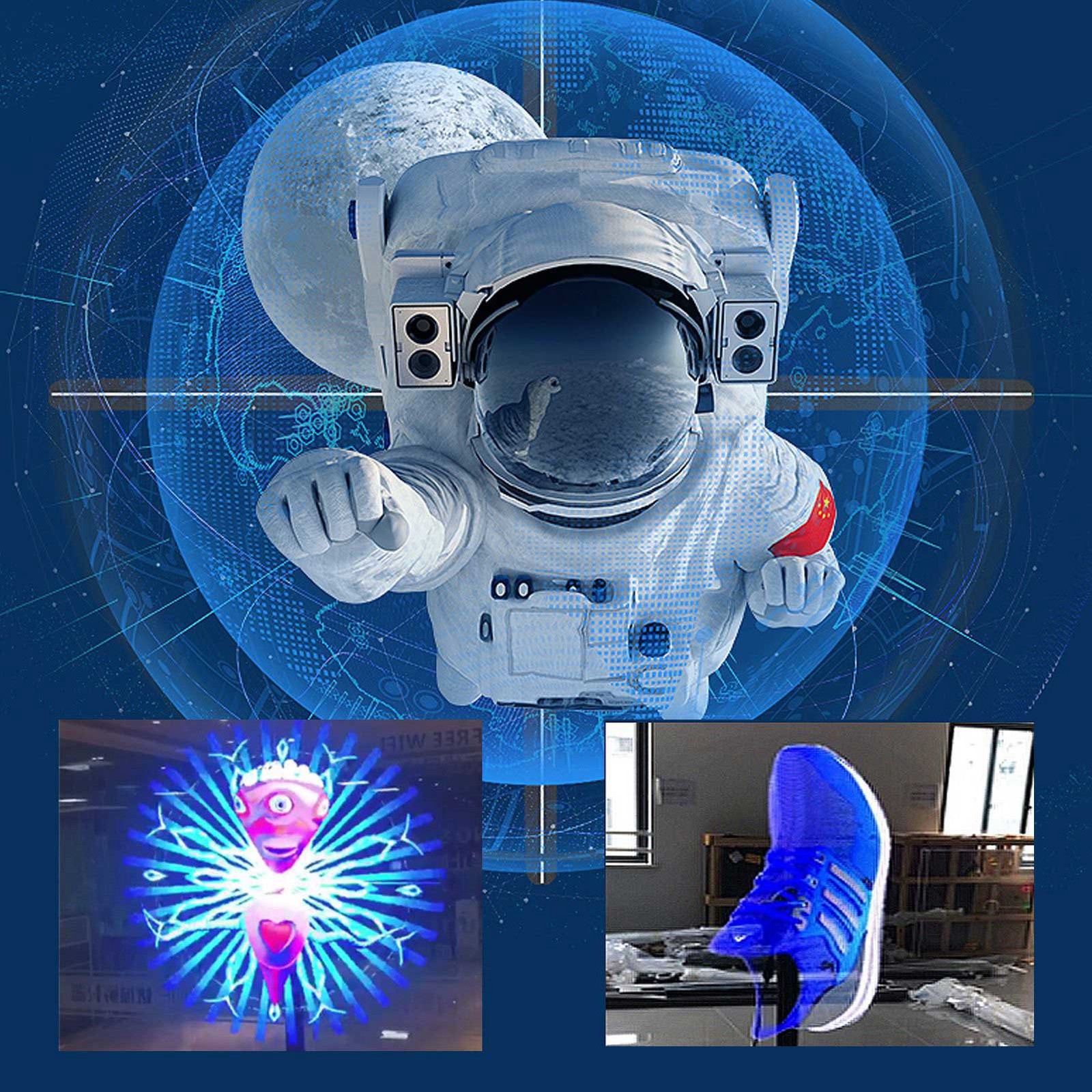 25.2in 3D Hologram Fan 768 LED 1024x768P WiFi APP Control & Sound Output