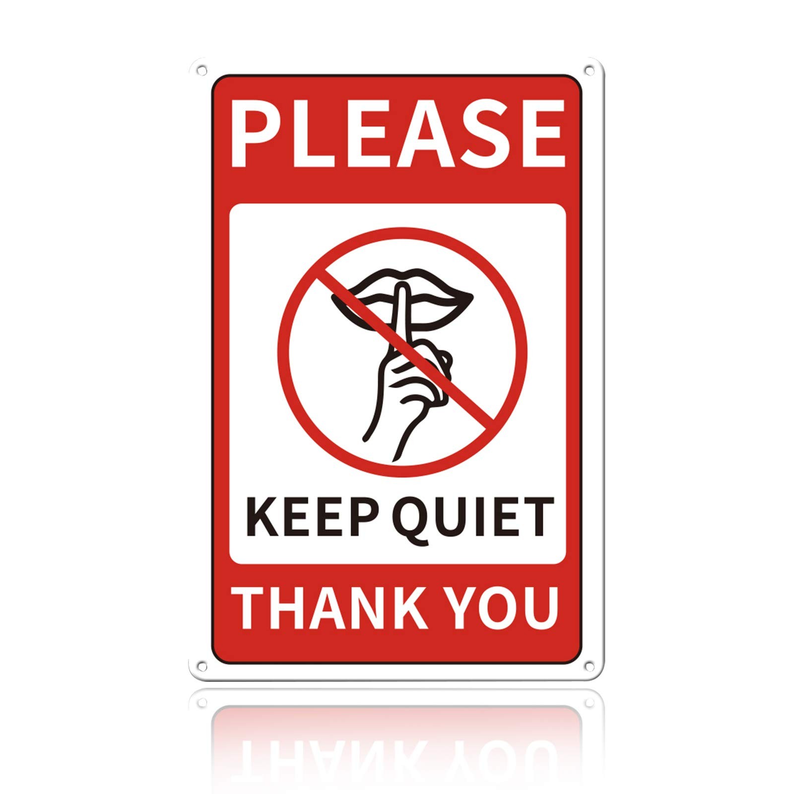 8×12 Inch 35 Mil Aluminium Mute Sign Home Office Commercial UV Waterproof