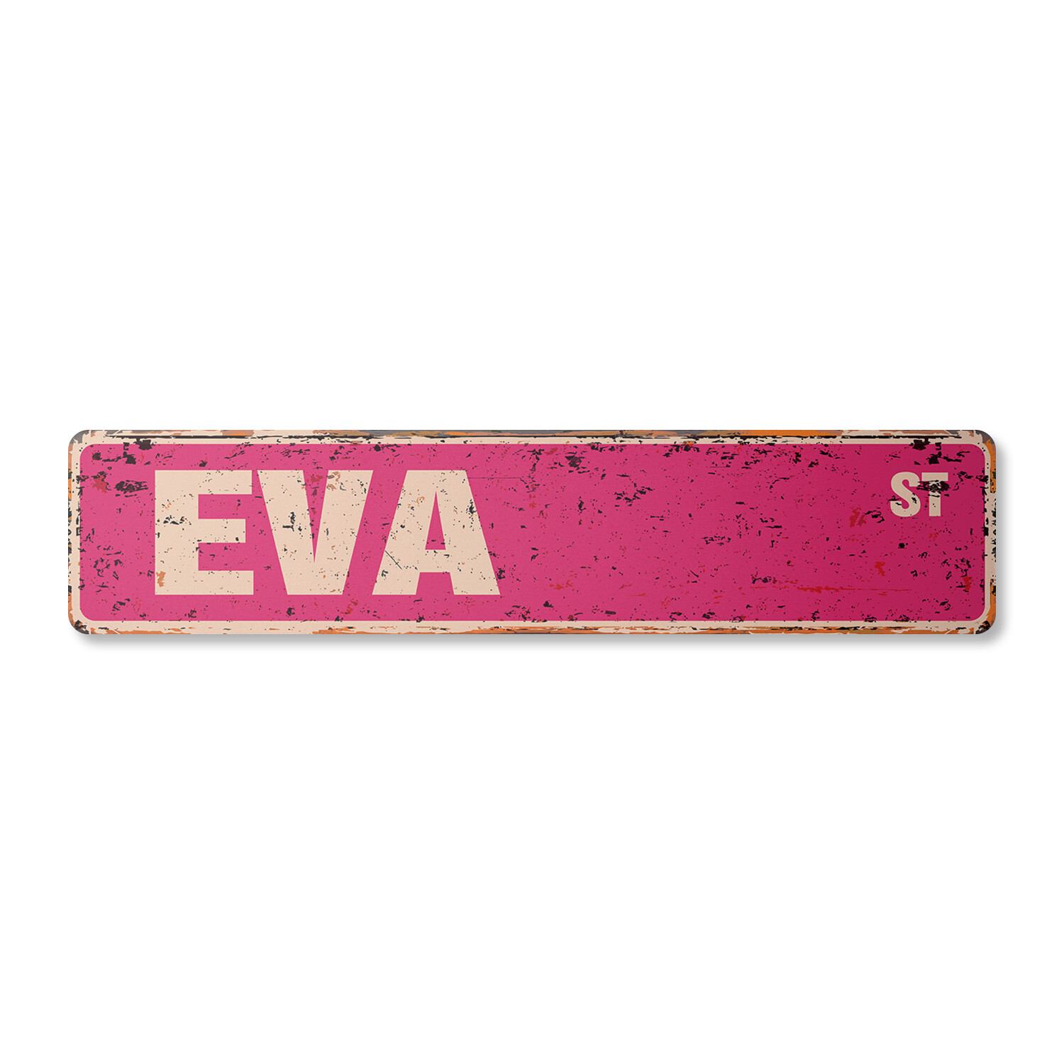 EVA Vintage Street Sign Childrens Name Room Metal Sign