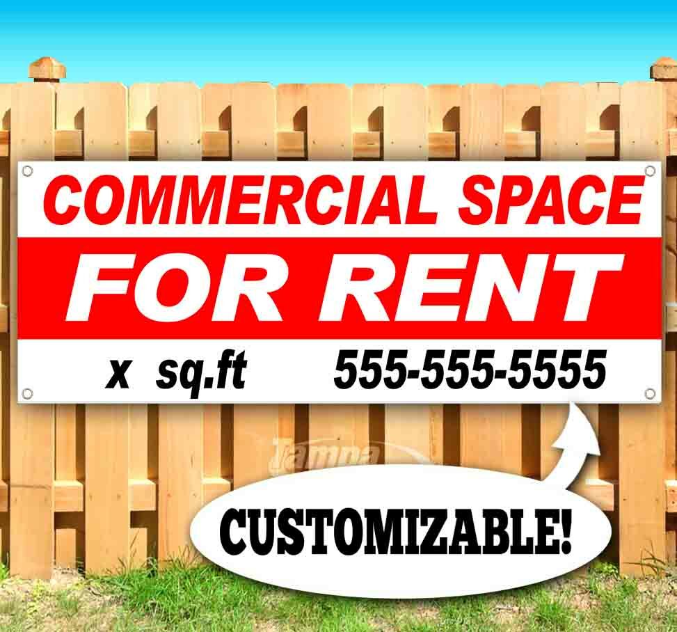 COMMERCIAL SPACE FOR RENT CUSTOM SQ FOOTAGE Advertising Vinyl Banner Flag Sign