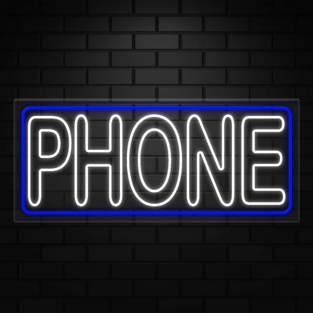 Phone Neon Sign for Retail Displays | LED Flex Neon | 36″W x 15″H x 1″D
