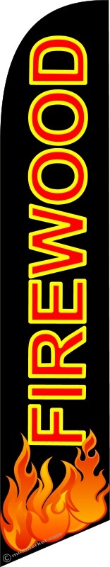FIREWOOD Premium quality swooper feather flag banner sign 8711