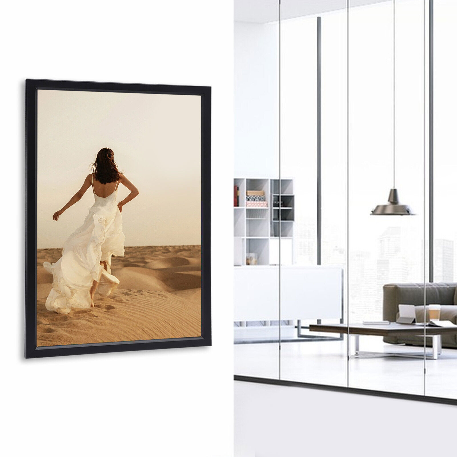 18×24 inch LED Backlit Movie Poster Art Picture Frame Light Box Wall Mounted