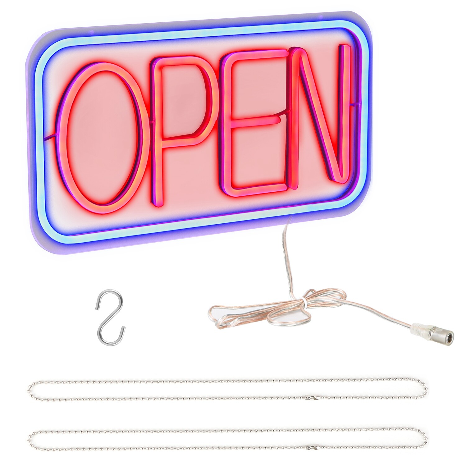 LED Open Sign Neon Light Dimmable for Restaurant Bar Shop Store Business Indoor