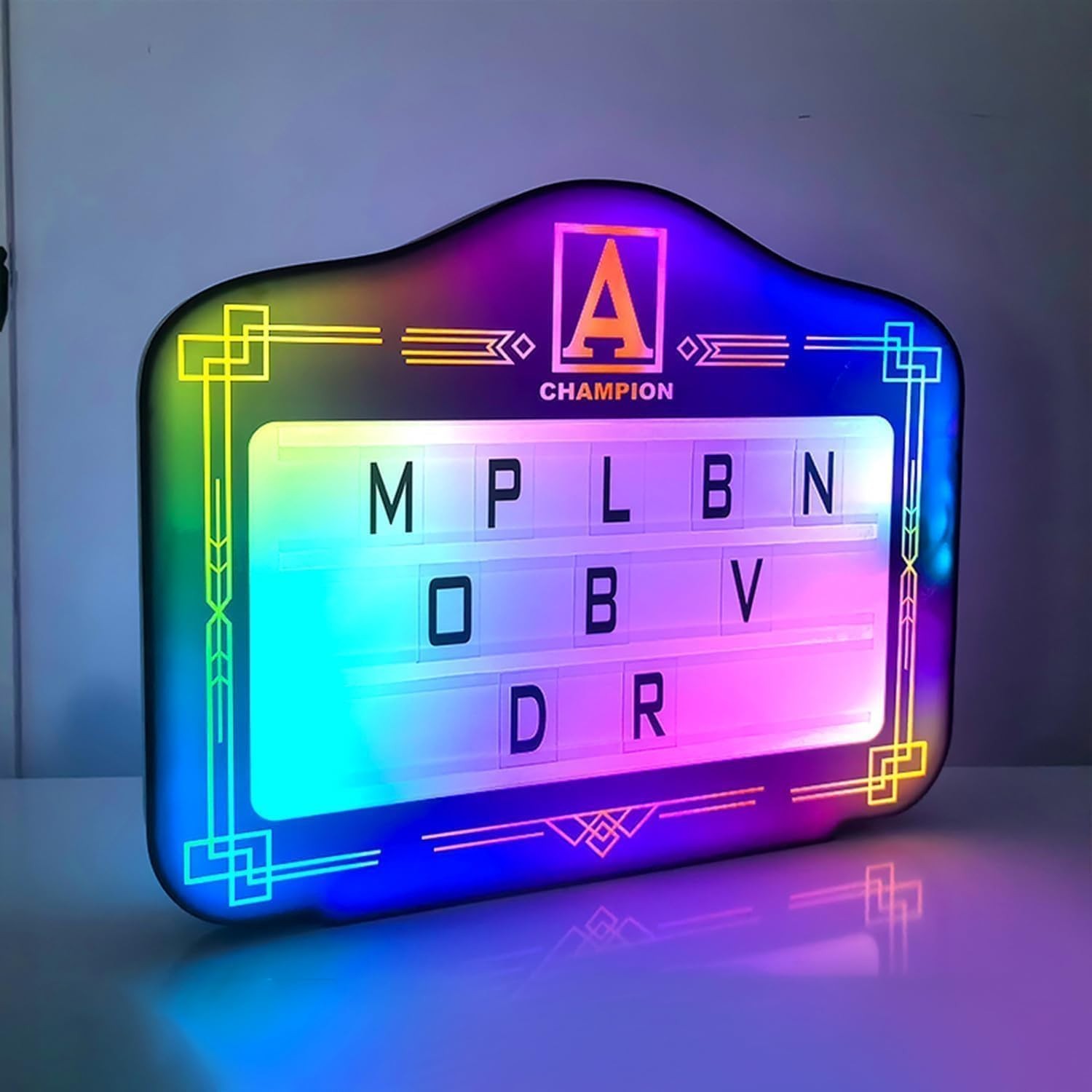 VIP Bottle Service Sign Presenter for Night Club, Color Display Lights 29″Wx23″H