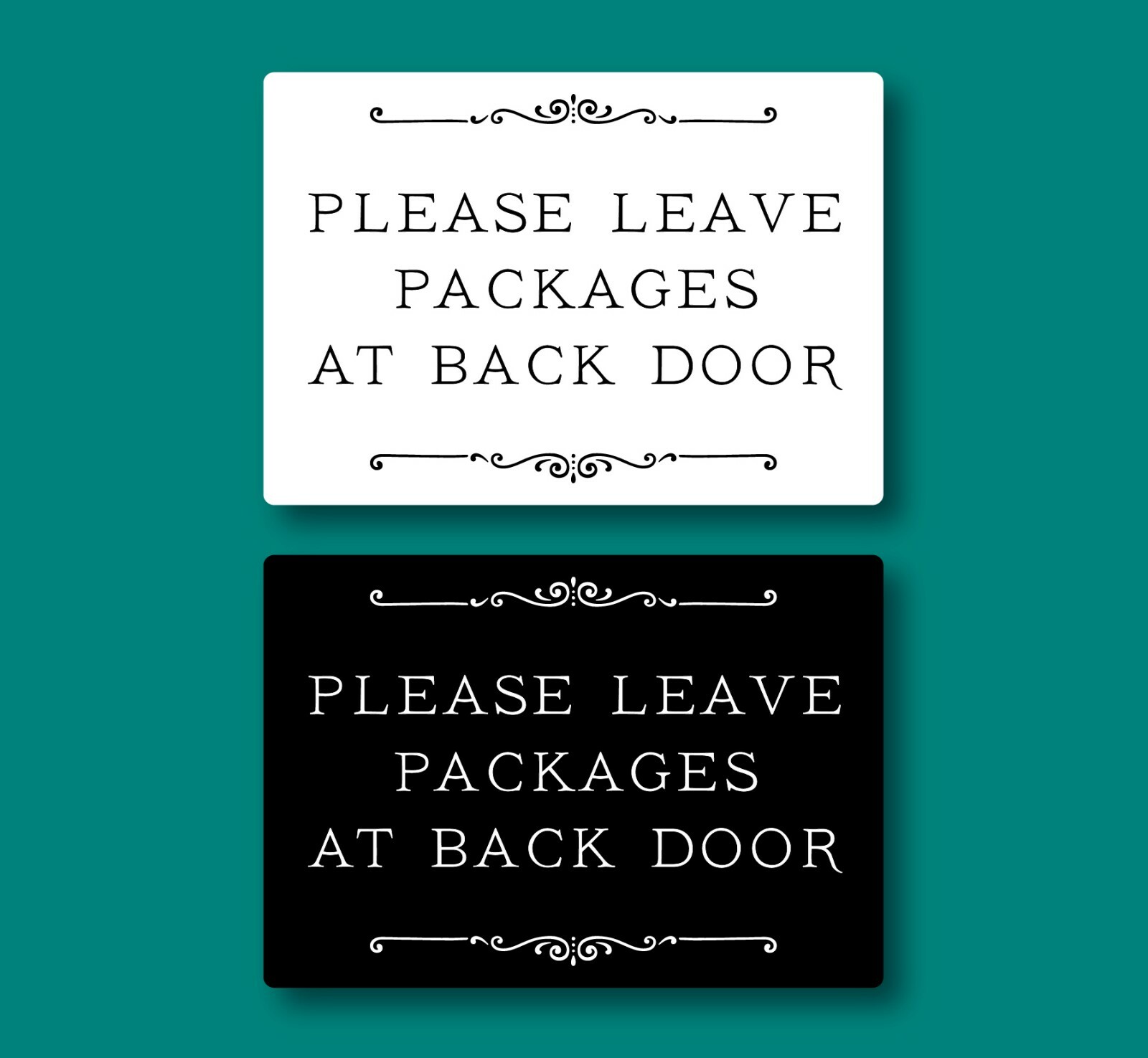 CUSTOM SIGN- Please Leave Packages…