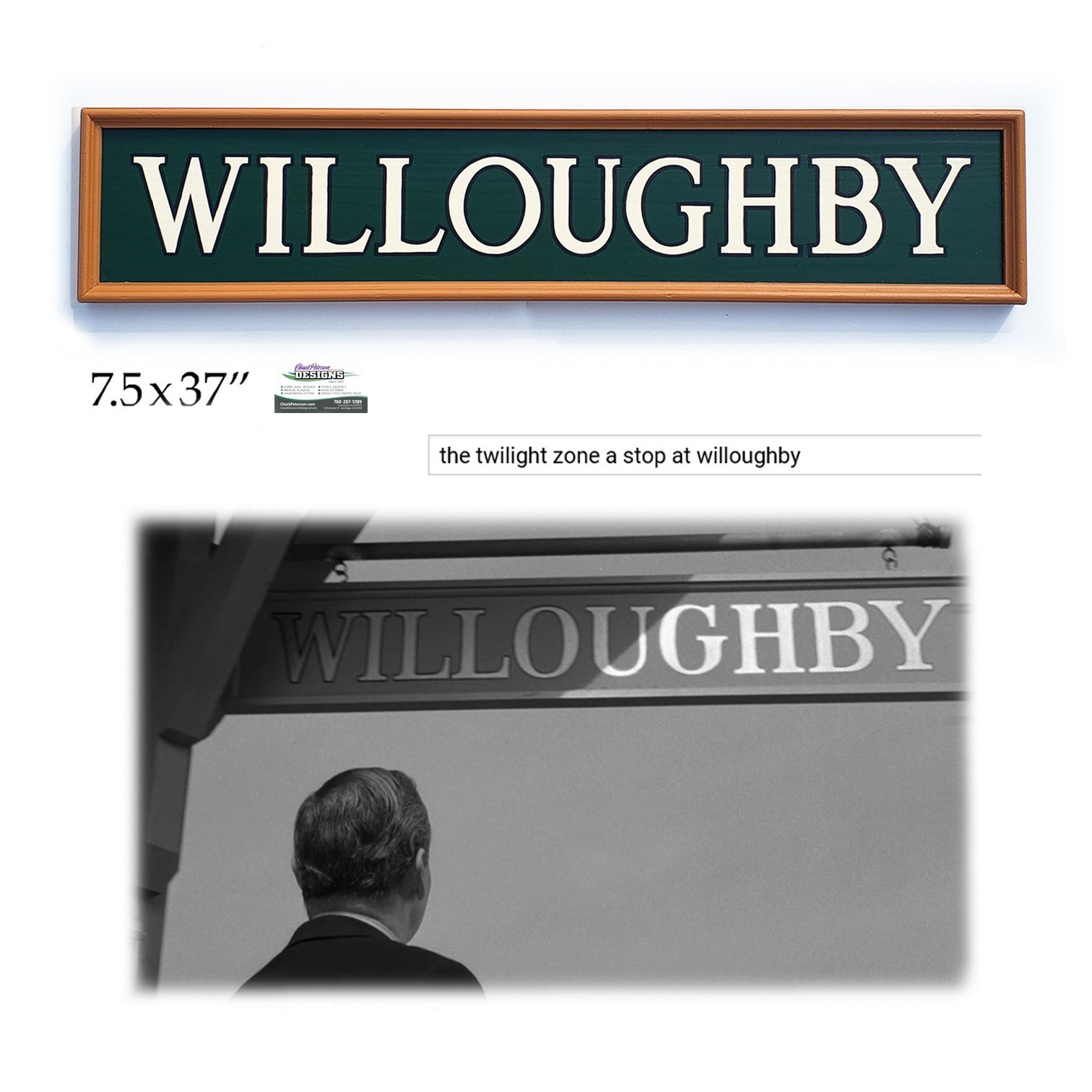 Willoughby Train Station Sign | Twilight Zone