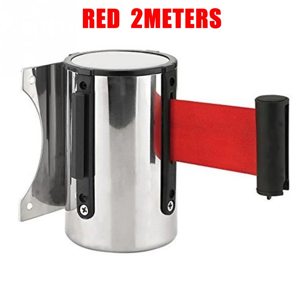 Secure Your Space with Stainless Steel Queue Barrier Retractable Strip 1pc