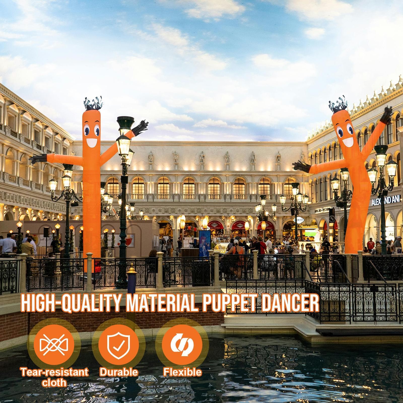 20FT Inflatable Puppet Dancer with 1 HP Blower – Complete Set for Events